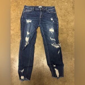 Distressed Blue Jeans size 9 women’s